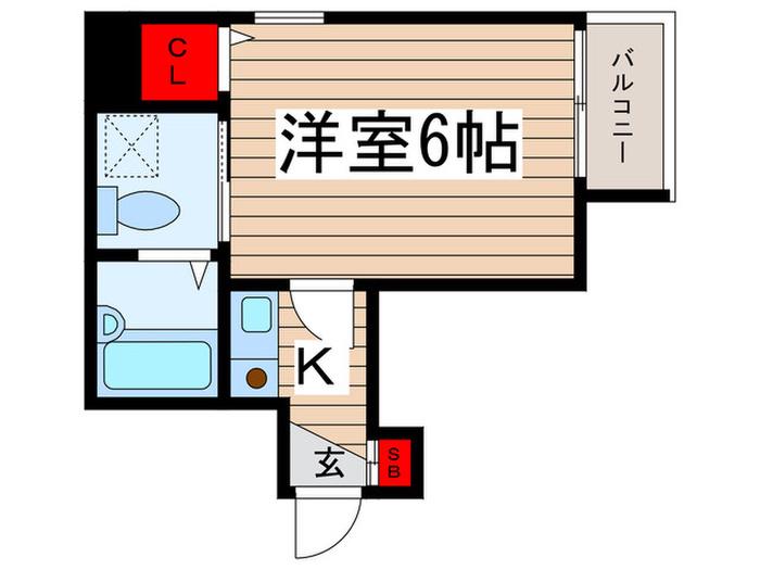 ドルチェ・エス(1K/3階)の間取り写真
