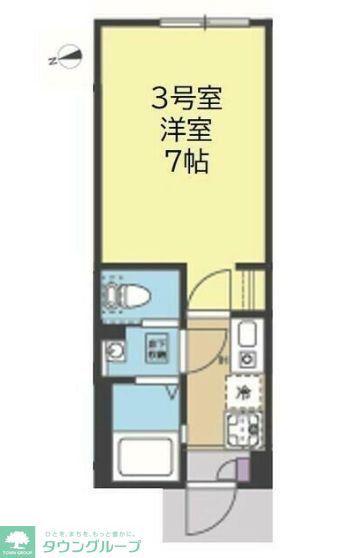 THE COVE(1K/1階)の間取り写真