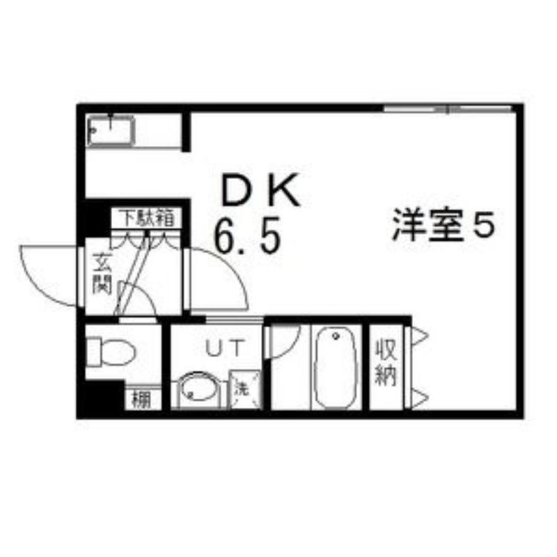 ブリックス南郷(1LDK/3階)の間取り写真