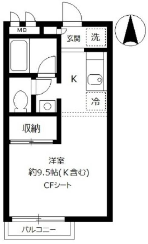 ソフィア21ST(ワンルーム/3階)の間取り写真