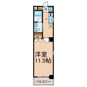 リベルテ桜山(1K/3階)の間取り写真