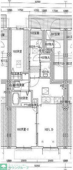 サニーコート武蔵野(2LDK/1階)の間取り写真