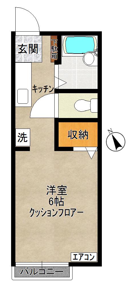 ステップ26 - STEP26 -(1K/1階)の間取り写真