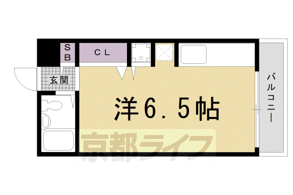 ブルーベル(ワンルーム/2階)の間取り写真