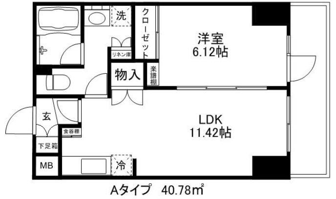 メゾン・ド・ブリュイ(1LDK/3階)の間取り写真