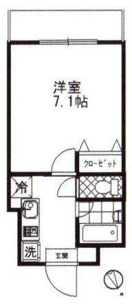 アヴニール板橋(1K/5階)の間取り写真