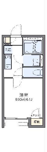 レオネクストヴァンベールIII(1K/2階)の間取り写真