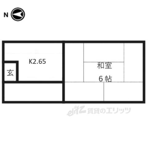 パルフェ山科(1K/1階)の間取り写真