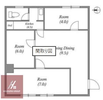 チサンマンション第2新大阪(3LDK/2階)の間取り写真