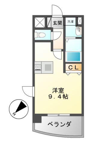 プレサンス千種駅前ネオステージ(ワンルーム/4階)の間取り写真