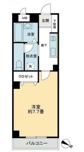 NMBB新倉敷(1K/2階)の間取り写真