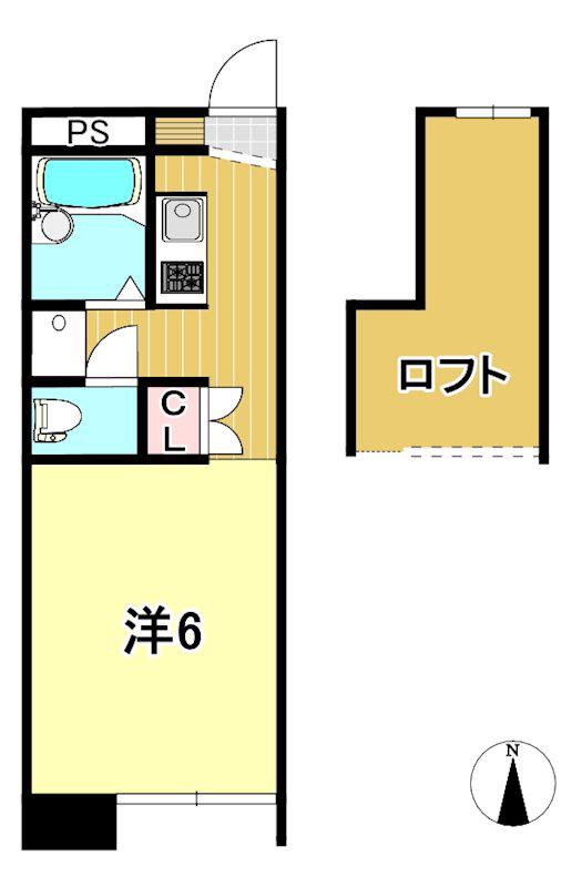 ストーンウェル(ワンルーム/2階)の間取り写真