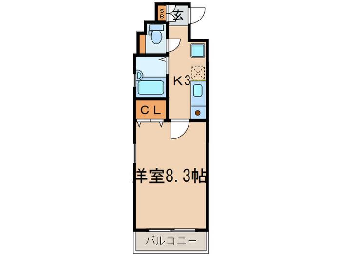 サニーハイツ・S(1K/1階)の間取り写真