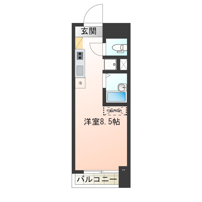 砧OKマンション(ワンルーム/2階)の間取り写真