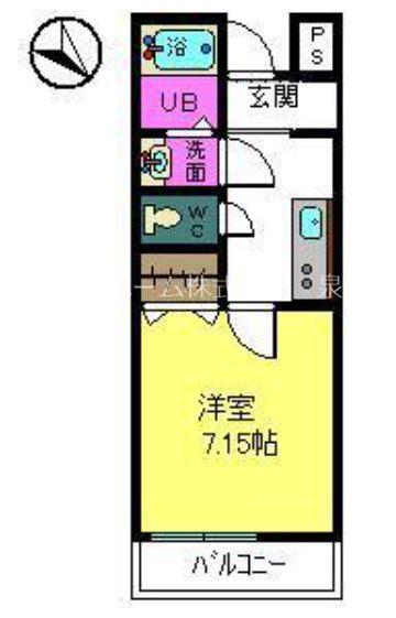 フジパレス下池田パセオ(1K/2階)の間取り写真