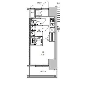 S-RESIDENCE金山FLAP(1K/2階)の間取り写真