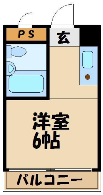 リエス多摩センター(ワンルーム/5階)の間取り写真