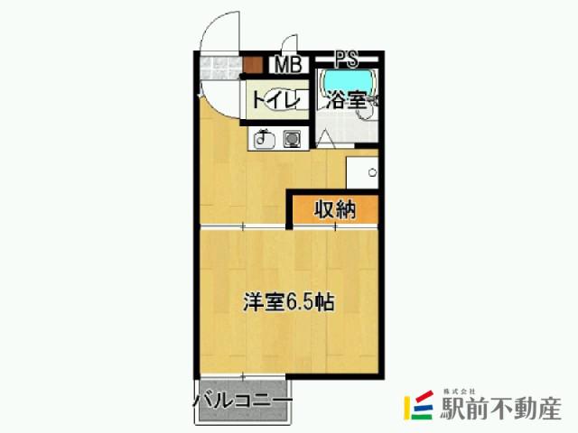 レオパレス佐賀(1K/2階)の間取り写真
