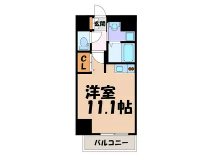 SHOKEN RESIDECE名古屋(ワンルーム/3階)の間取り写真