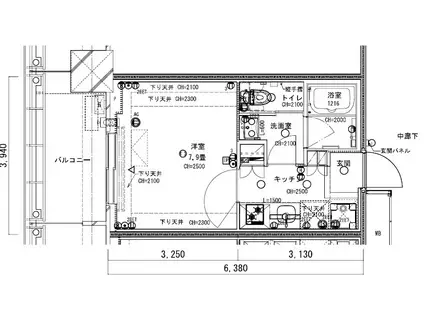 BRILLIA TOWER 浜離宮(1K/12階)の間取り写真