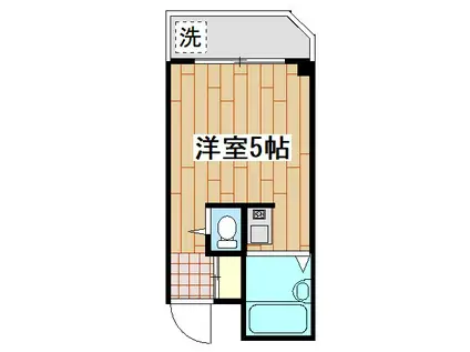 中野第2ビル(ワンルーム/5階)の間取り写真