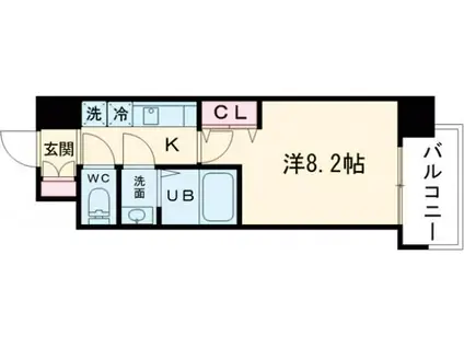 LIVIAZ KOBE SOLEIL(1K/3階)の間取り写真