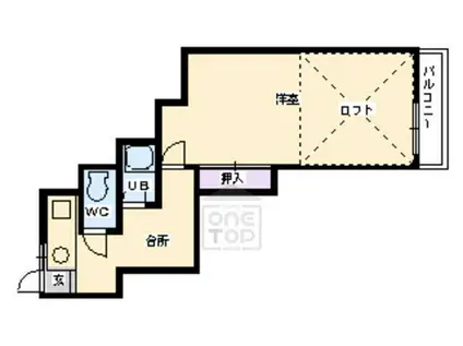 コーポディオ(1K/1階)の間取り写真