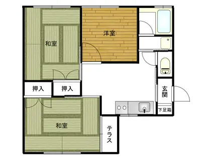 アビタシオン・トガ(3K/2階)の間取り写真