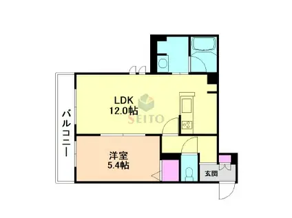 JS HOUSE(1LDK/2階)の間取り写真
