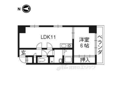 アビヨン21(1LDK/4階)の間取り写真