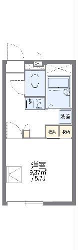 レオパレスグリーンコート(1K/2階)の間取り写真
