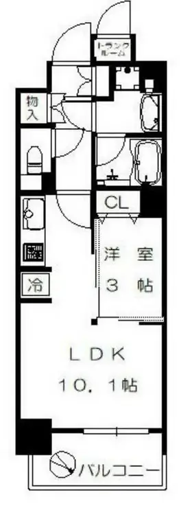 フェルモ横浜桜木町 9階階 間取り