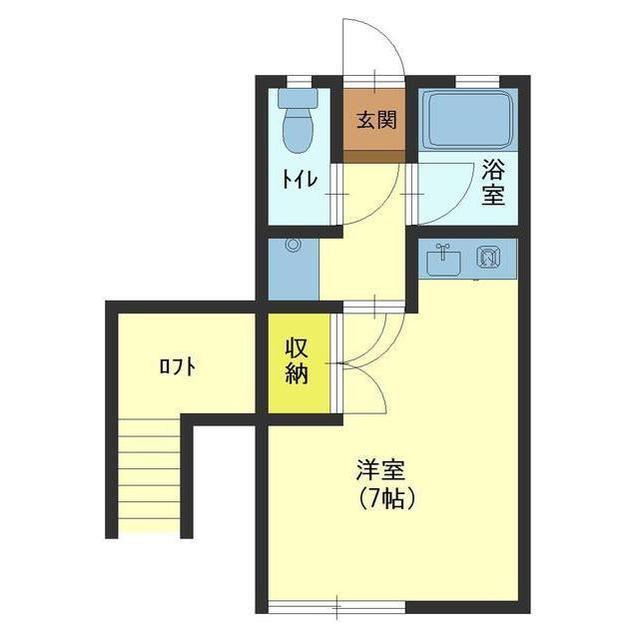 CITY11(ワンルーム/2階)の間取り写真
