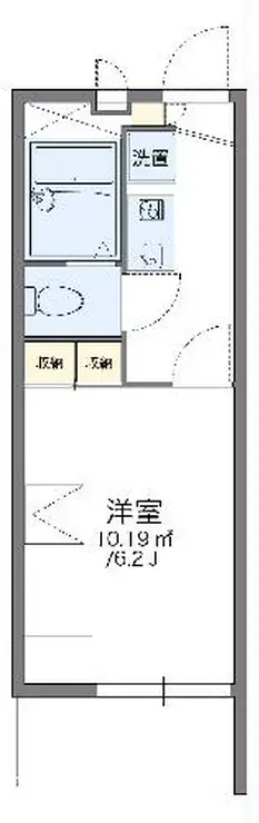レオパレスグランプラス 1階階 間取り