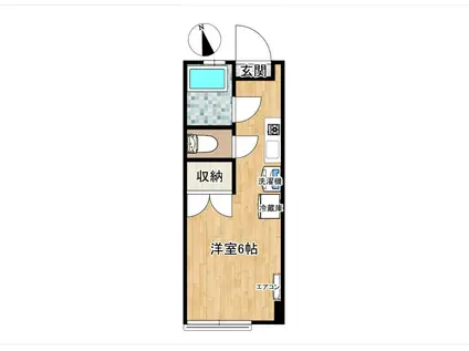 CHARMEUN(1K/1階)の間取り写真