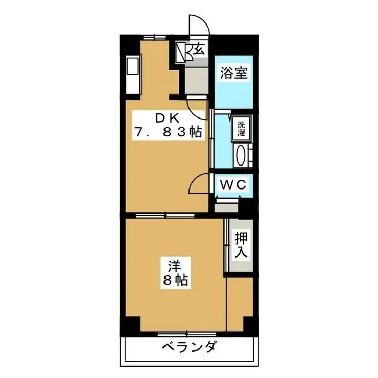 山手ハイツ 1階階 間取り