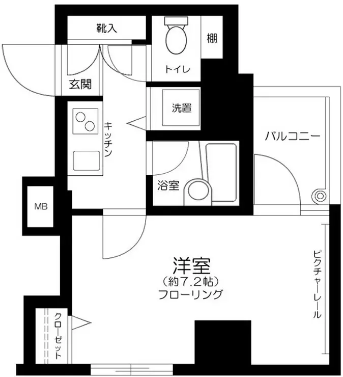 パレステュディオ五反田 8階階 間取り