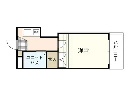 HAPPY PLACE II(1K/1階)の間取り写真