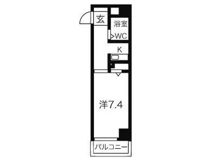 ジョイフル名古屋駅前(1K/5階)の間取り写真