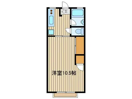 ドリームタウン(1K/2階)の間取り写真