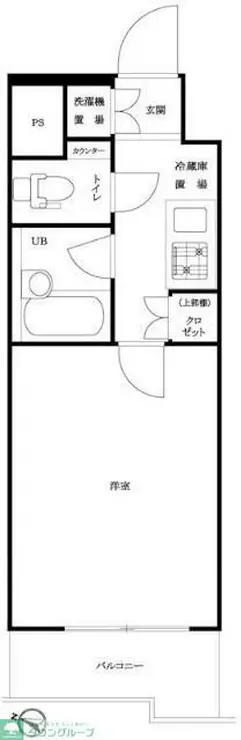 ルーブル大森山王弐番館 8階階 間取り