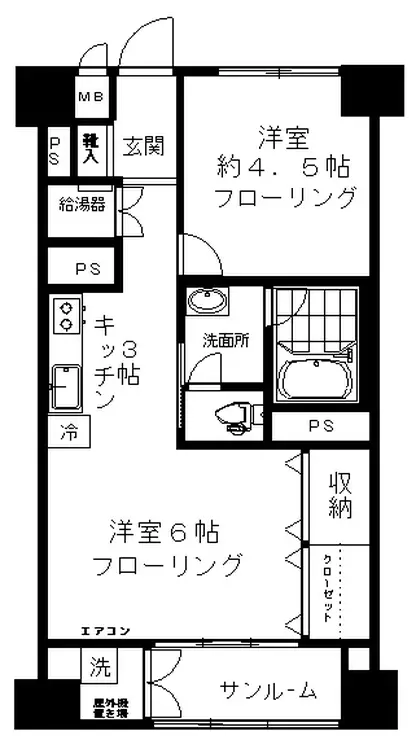 アルカサーノ南馬込 5階階 間取り