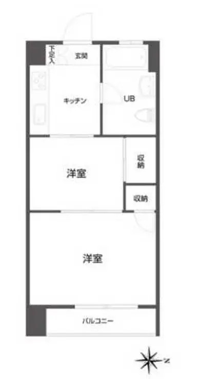 ニュー池尻マンション 5階階 間取り