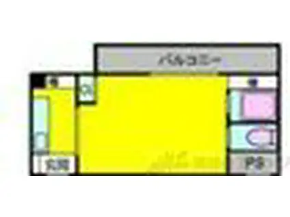 エクトI(1K/5階)の間取り写真