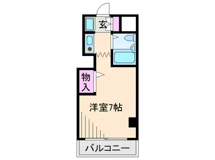 グランメゾン新羽(1K/2階)の間取り写真