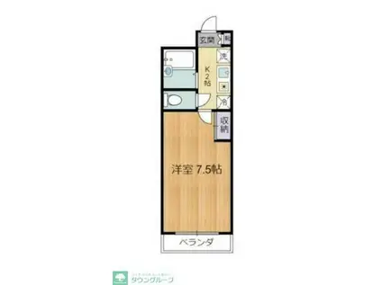 リトルアージュ(1K/5階)の間取り写真