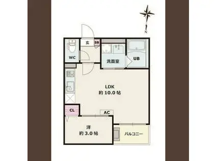 JACK SONEI(1LDK/2階)の間取り写真