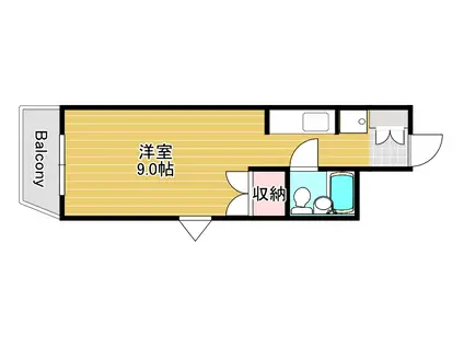 メゾン・ド・フェリー(1K/2階)の間取り写真