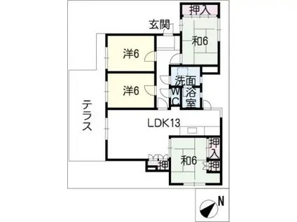 グレイス薬師山(4LDK/3階)の間取り写真
