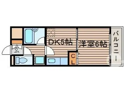 クレールシャンブル16(1DK/3階)の間取り写真